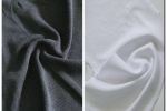 Vải chân cua (CC11201) - Màu trắng, xám đậm - Khổ 1.5/1.6 mét