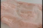 Vải ren lưới (RL108012) - Màu hồng họa tiết bông - Khổ 1.5/1.6 mét