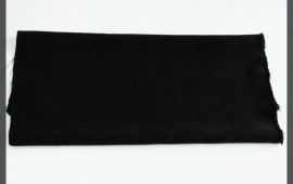 Vải quần tây (QT11120) - Màu đen (chất chảy) - Khổ 1.5/1.6 mét