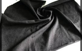 Vải cotton 4 chiều (CT09307) - Màu đen - Khổ 1.6 mét
