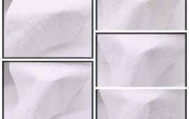 Vải kate thêu (KT13940) - Màu trắng - Khổ 1.4 mét