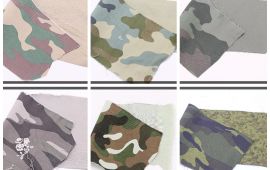 Vải kaki rằn ri (KK15001) - Nhiều màu sắc - Khổ 1.3 đến 1.5 mét