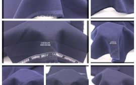Vải quần tây/váy học sinh (QT16201) - Màu xanh, xanh đen - Khổ 1.6 mét