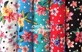 Vải Lụa Bông Chính Phẩm (L16903) - nhiều màu sắc - khổ tầm 1.5m/1.6m
